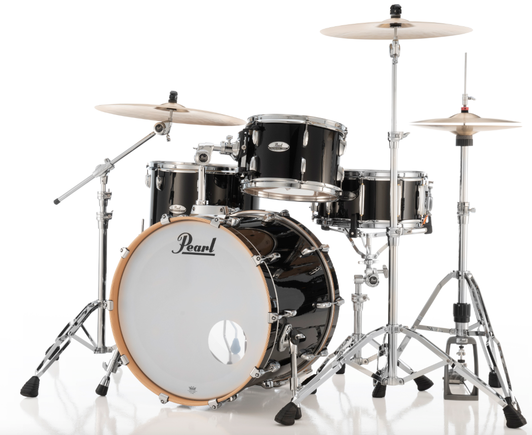 Pearl Professional Series 3 Piece Shell Pack - 22" Bass Drum PIANO BLACK