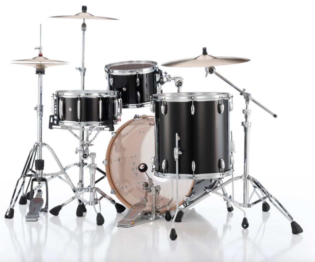 Pearl Professional Series 3 Piece Shell Pack - 22" Bass Drum PIANO BLACK