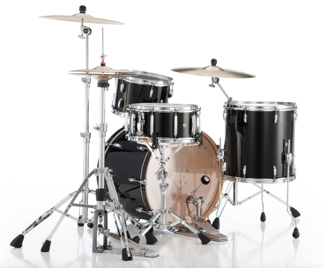 Pearl Professional Series 3 Piece Shell Pack - 22" Bass Drum PIANO BLACK