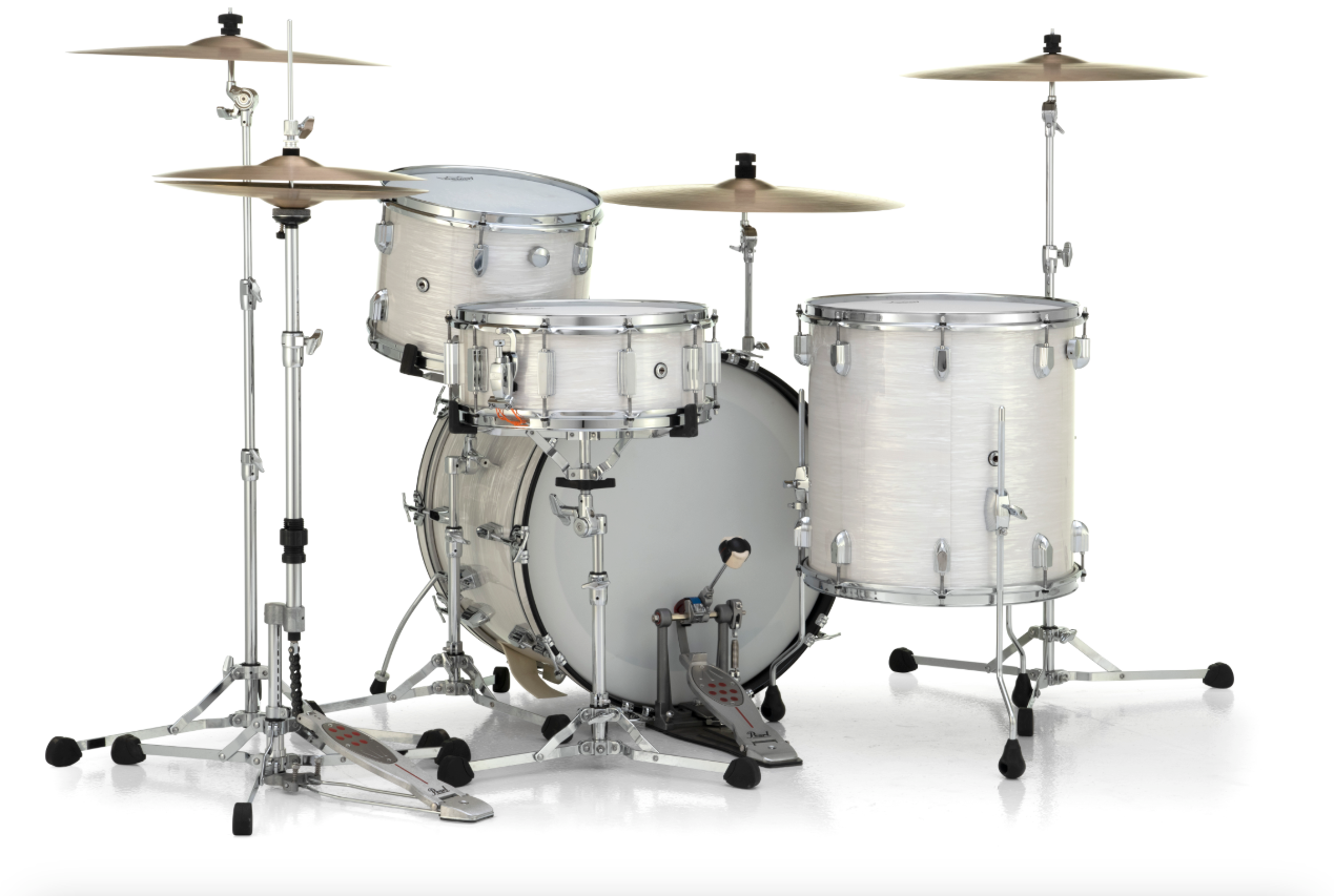 Pearl Presidents Series 4 Piece Shell Pack - 22" Bass Drum PEARL WHITE OYSTER