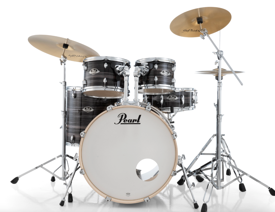Pearl Export 5-Piece Drum Set With Sabian Cymbals - 22" Bass Drum METALLIC AMETHYST TWIST