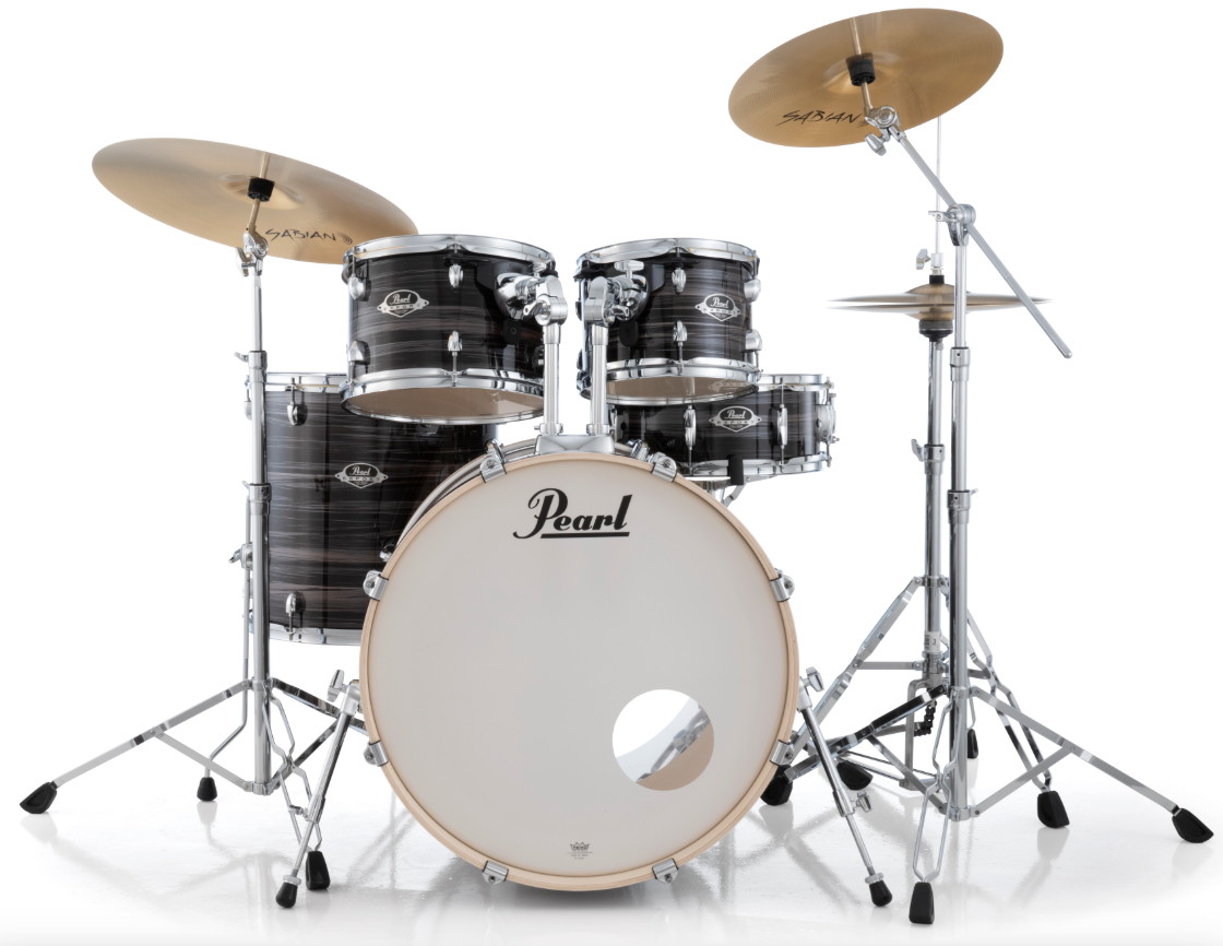 Pearl Export 5-Piece Drum Set With Sabian Cymbals - 22" Bass Drum METALLIC AMETHYST TWIST