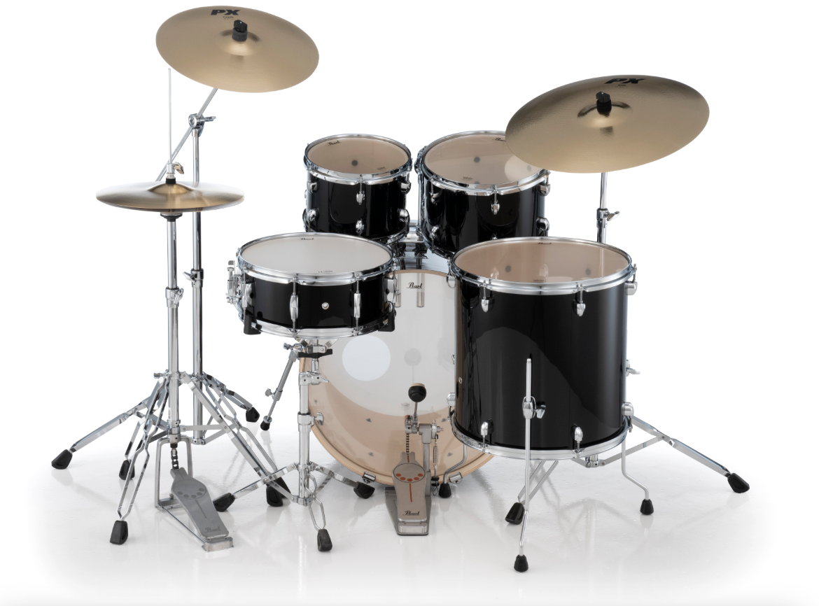 Pearl Export 5-Piece Drum Set - 20" Bass Drum JET BLACK