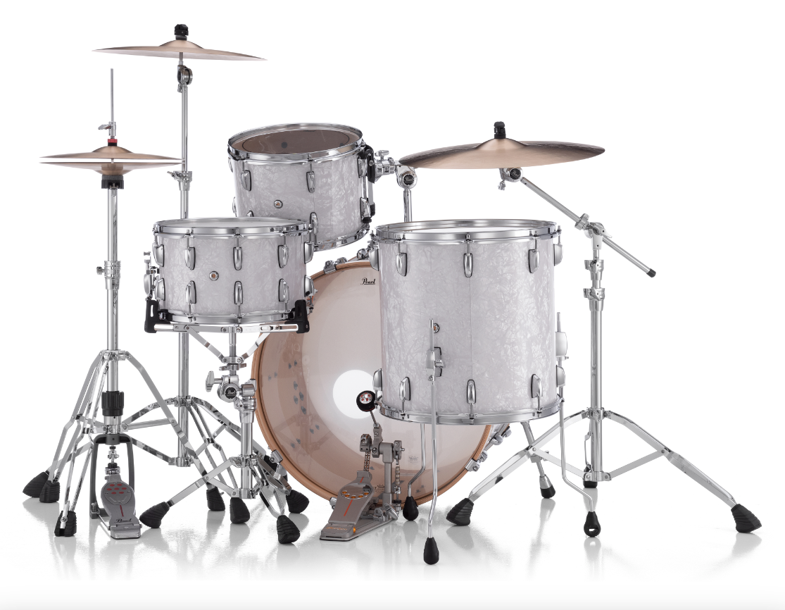 Pearl Professional Series 3 Piece Shell Pack - 24" Bass Drum WHITE MARINE PEARL