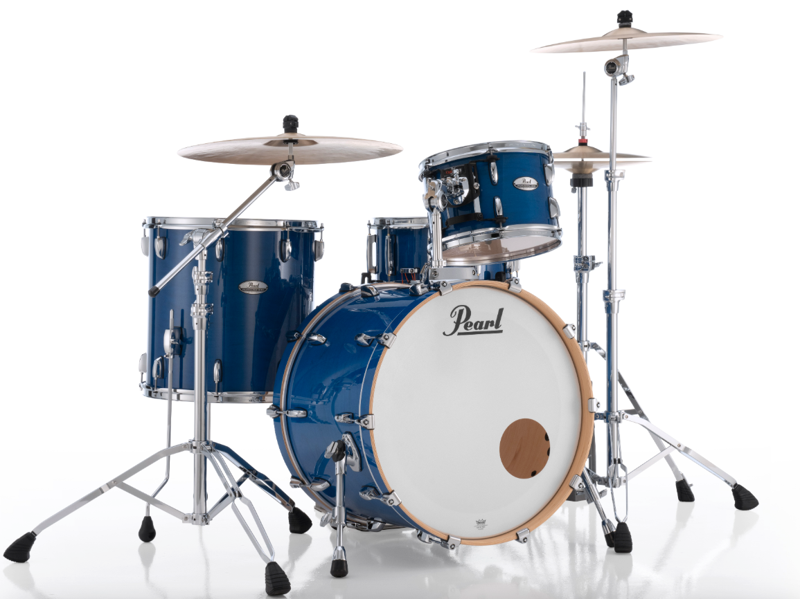 Pearl Professional Series 3 Piece Shell Pack - 24" Bass Drum SHEER BLUE