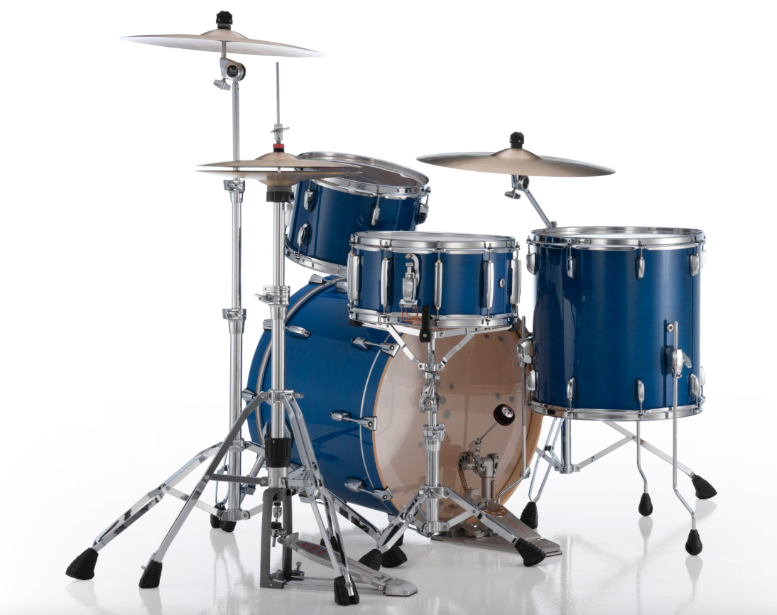 Pearl Professional Series 3 Piece Shell Pack - 24" Bass Drum SHEER BLUE