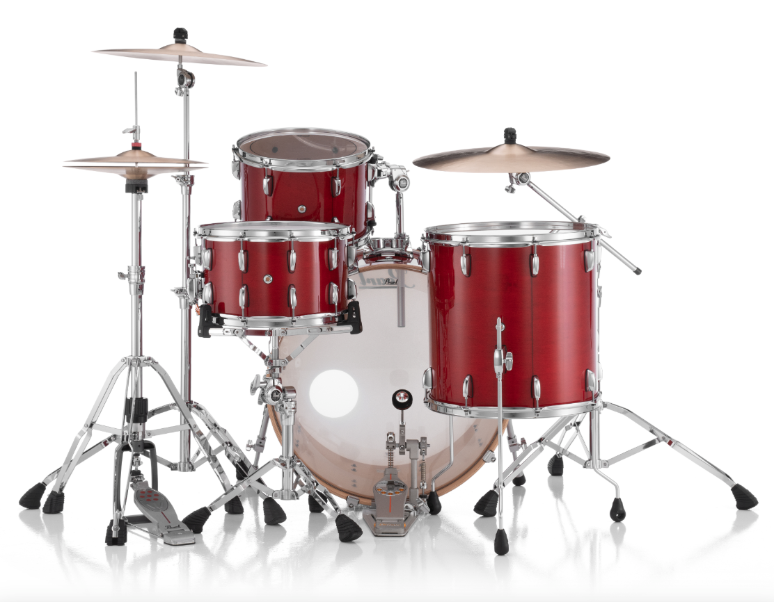 Pearl Professional Series 3 Piece Shell Pack - 24" Bass Drum SEQUOIA RED