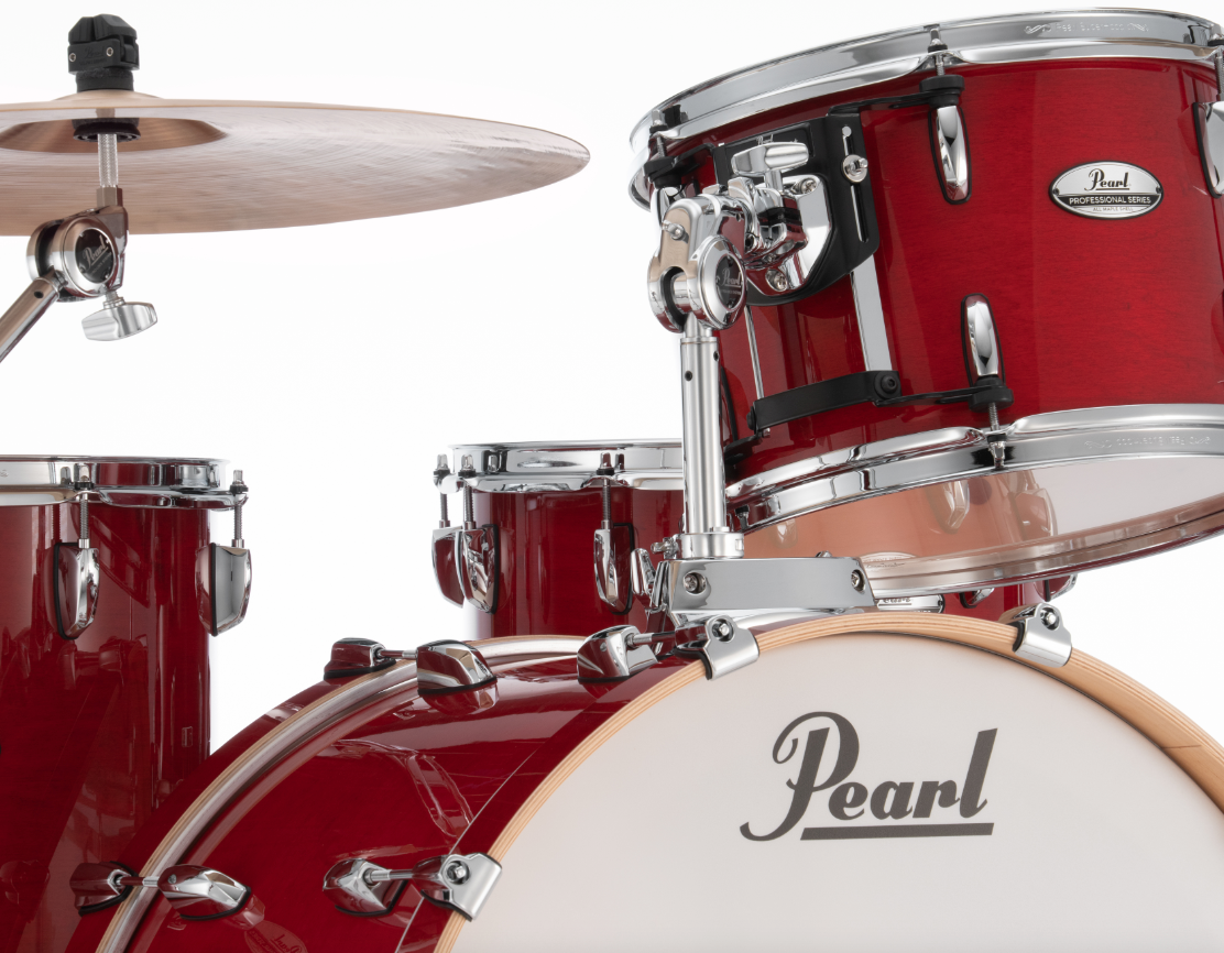 Pearl Professional Series 3 Piece Shell Pack - 24" Bass Drum SEQUOIA RED