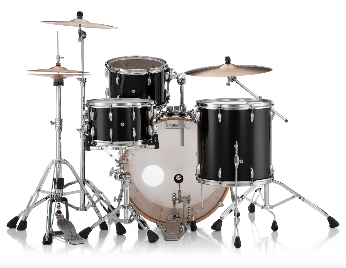 Pearl Professional Series 3 Piece Shell Pack - 24" Bass Drum PIANO BLACK