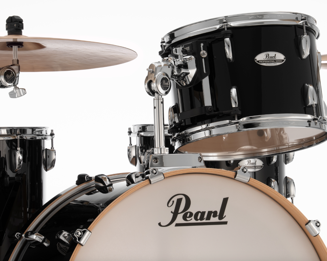 Pearl Professional Series 3 Piece Shell Pack - 24" Bass Drum PIANO BLACK