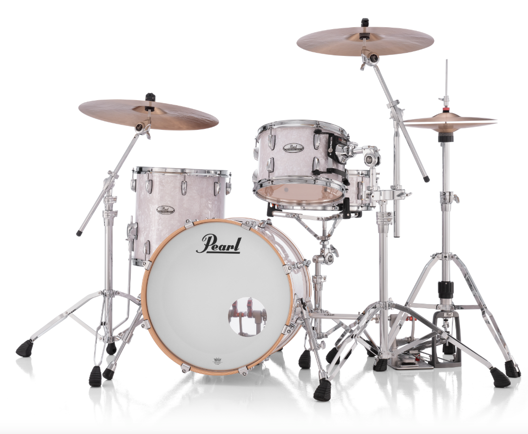 Pearl Professional Series 3 Piece Shell Pack - 20" Bass Drum WHITE MARINE PEARL