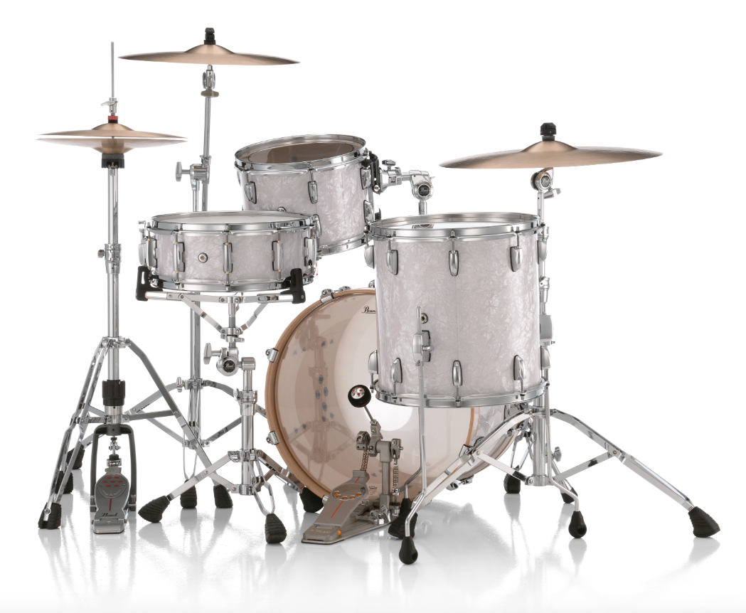 Pearl Professional Series 3 Piece Shell Pack - 20" Bass Drum WHITE MARINE PEARL
