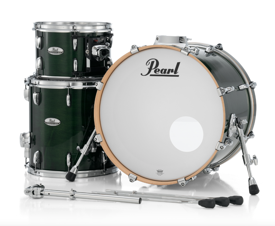 Pearl Professional Series 3 Piece Shell Pack - 20" Bass Drum EMERALD MIST