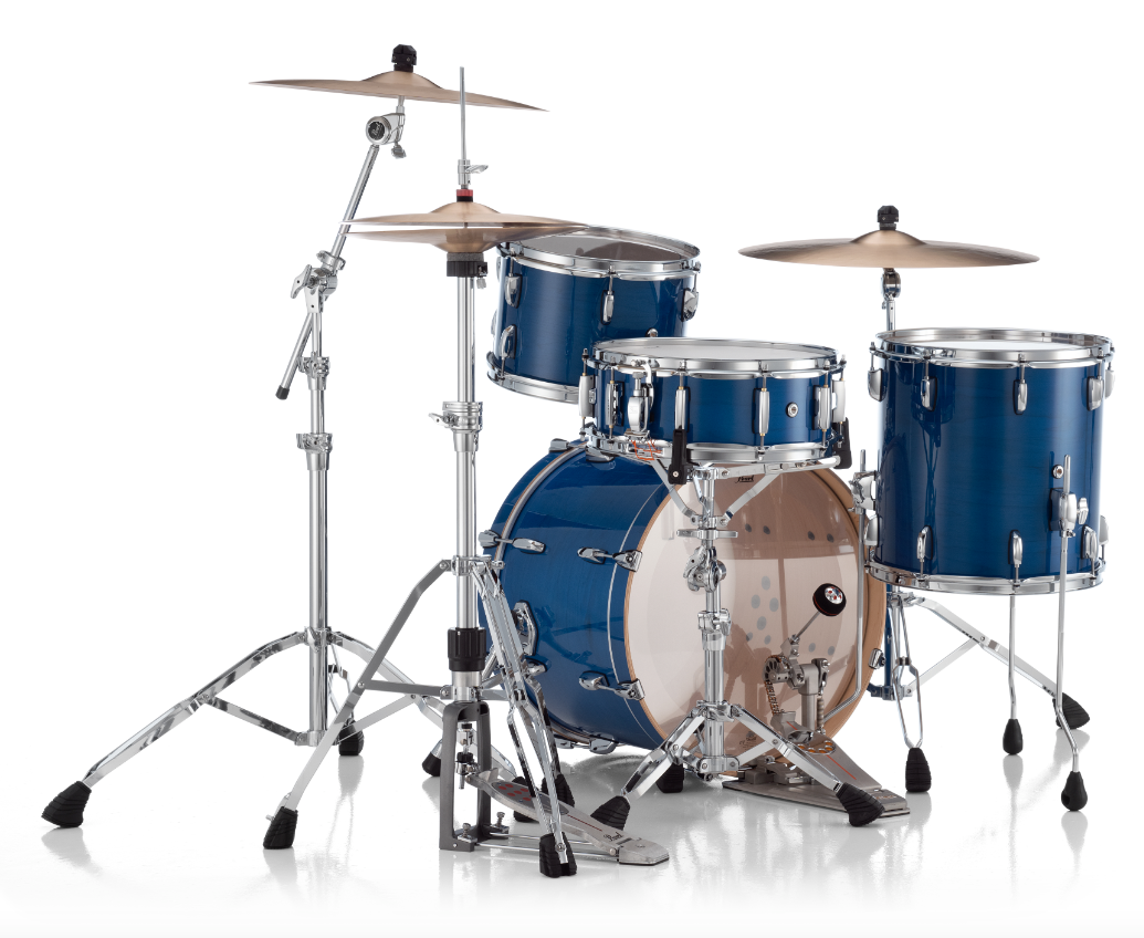 Pearl Professional Series 3 Piece Shell Pack - 20" Bass Drum SHEER BLUE