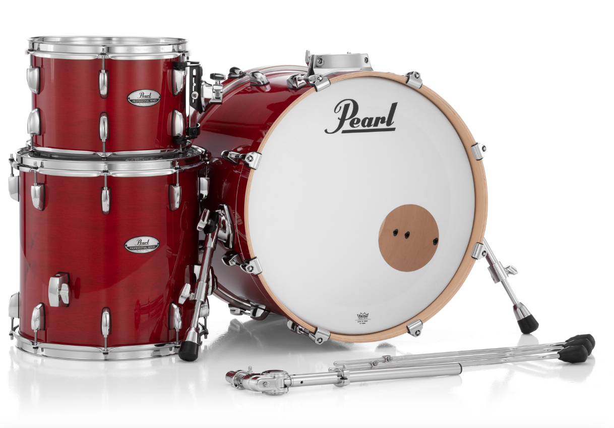 Pearl Professional Series 3 Piece Shell Pack - 20" Bass Drum SEQUOIA RED
