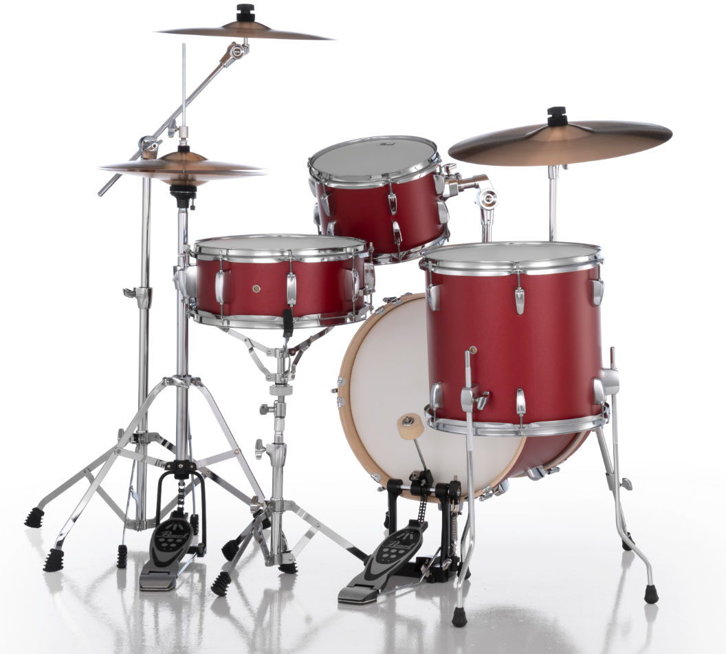 Pearl Midtown 4-piece Shell Pack - 16" Bass Drum MATTE RED
