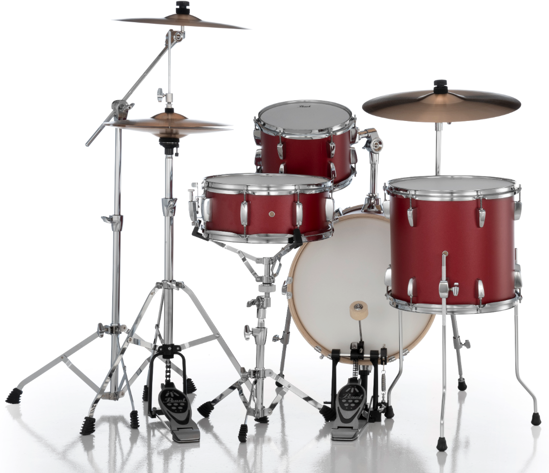 Pearl Midtown 4-piece Shell Pack - 16" Bass Drum MATTE RED