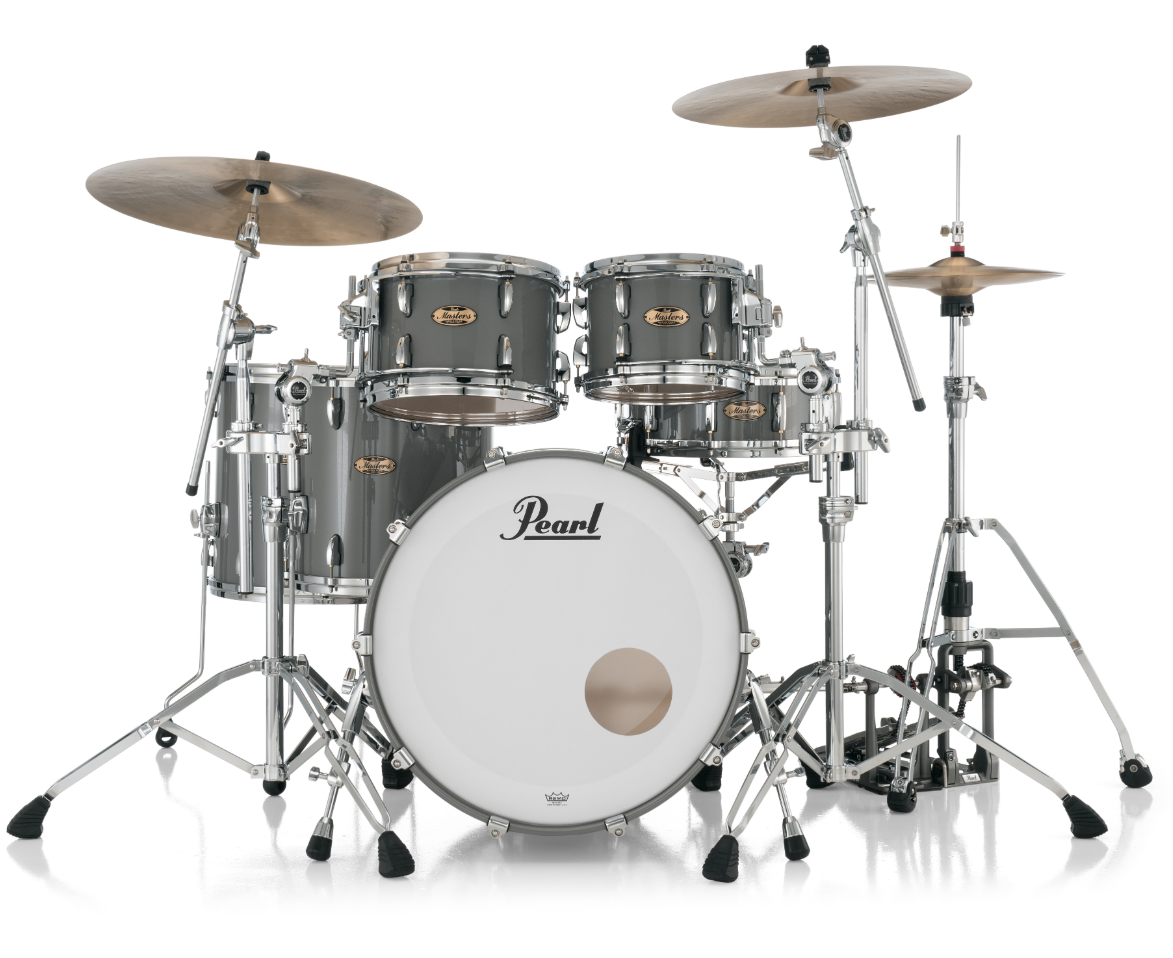 Pearl Masters Maple Pure 4 Piece Shell Pack "XSP" - 22" Bass Drum PUTTY GREY