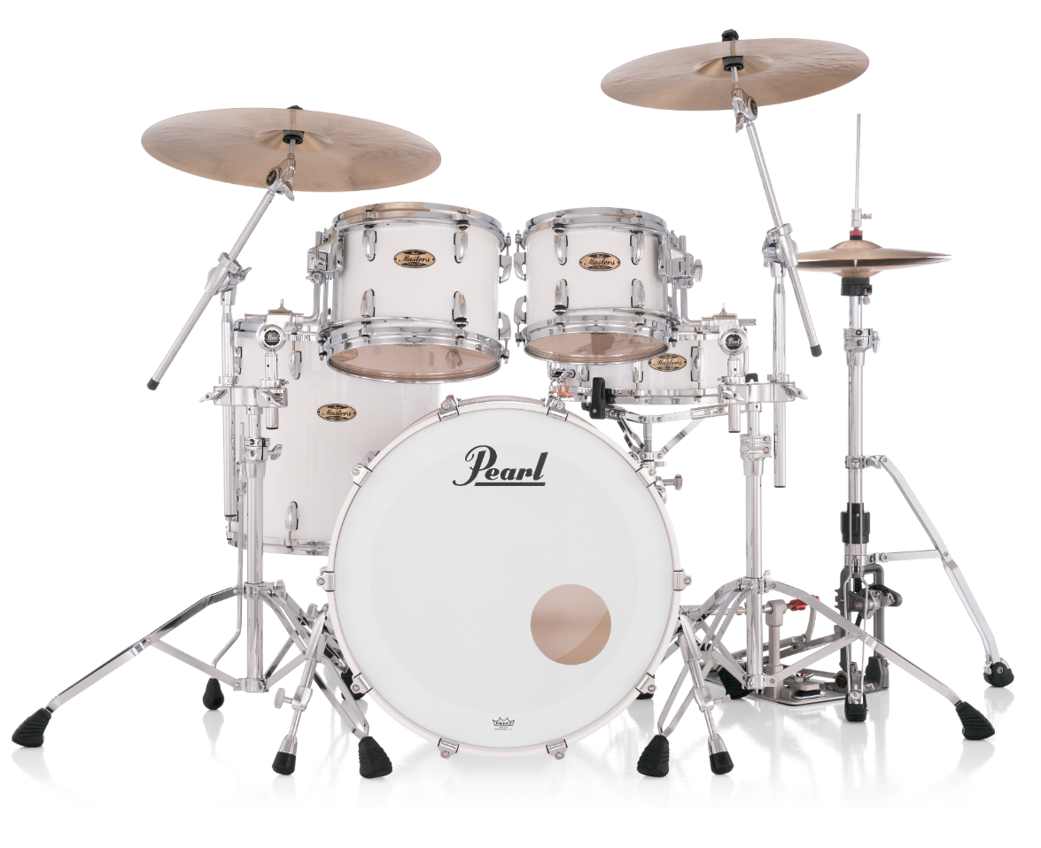 Pearl Masters Maple Pure 4 Piece Shell Pack "XSP" - 22" Bass Drum ARCTIC WHITE