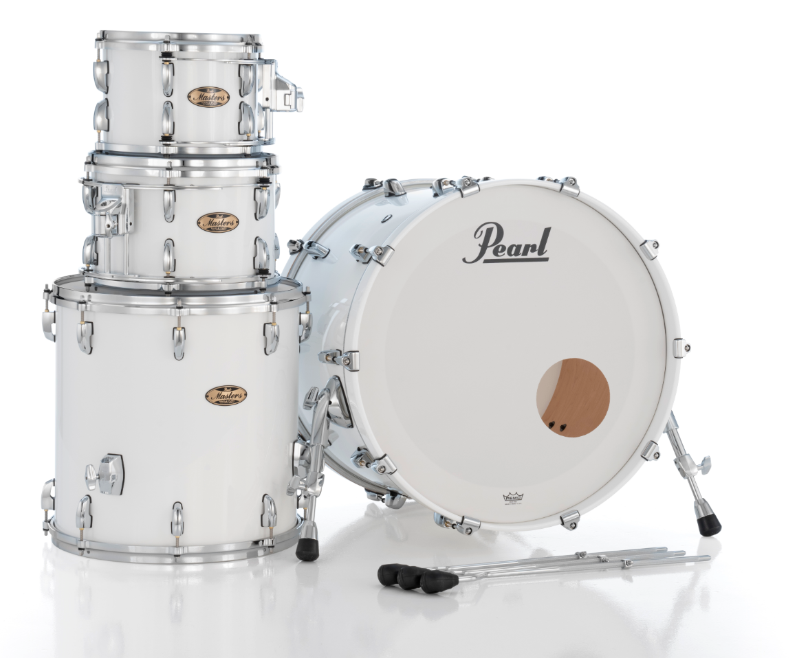 Pearl Masters Maple Pure 4 Piece Shell Pack "XSP" - 22" Bass Drum ARCTIC WHITE