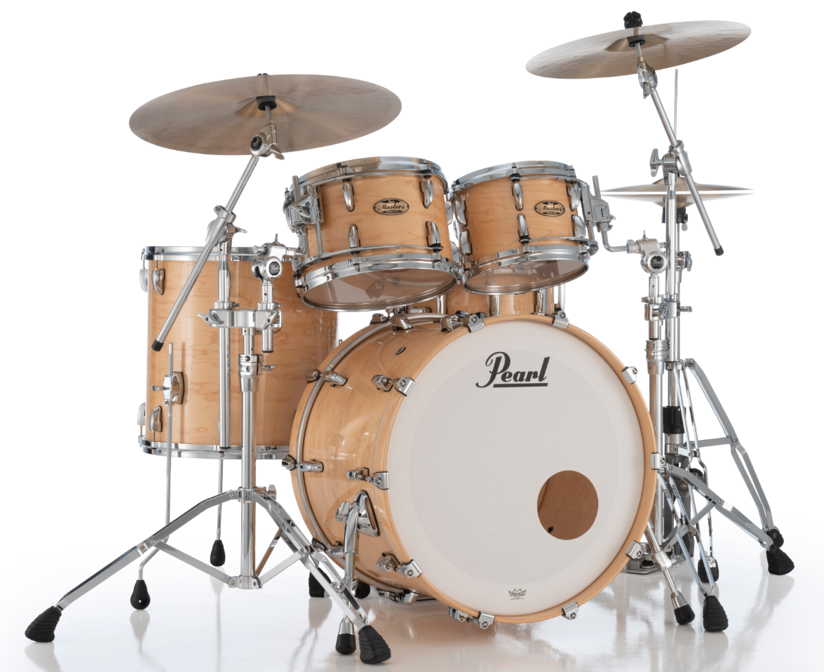 Pearl Masters Maple Pure 4 Piece Shell Pack "XSP" - 22" Bass Drum NATURAL MAPLE