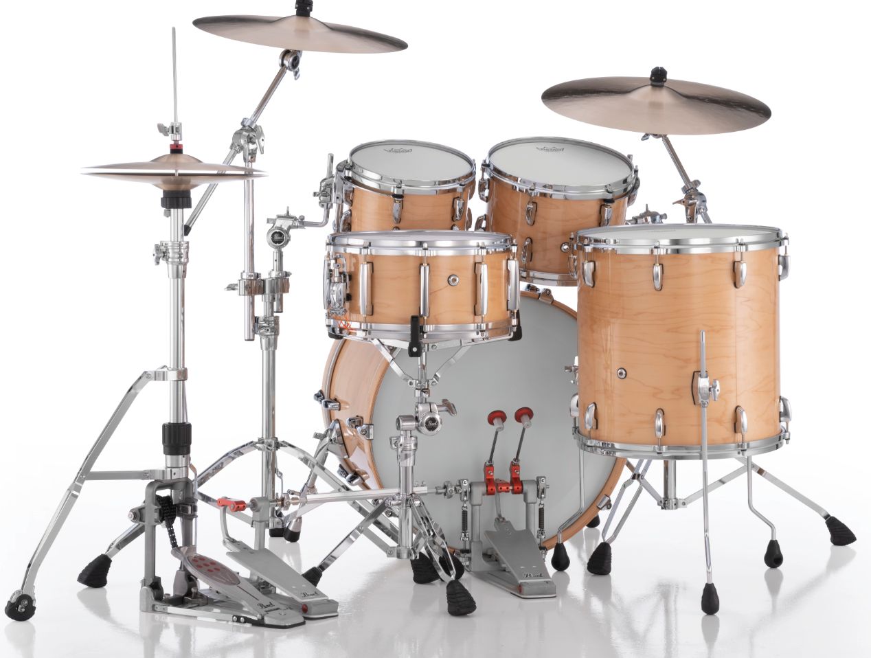 Pearl Masters Maple Pure 4 Piece Shell Pack "XSP" - 22" Bass Drum NATURAL MAPLE