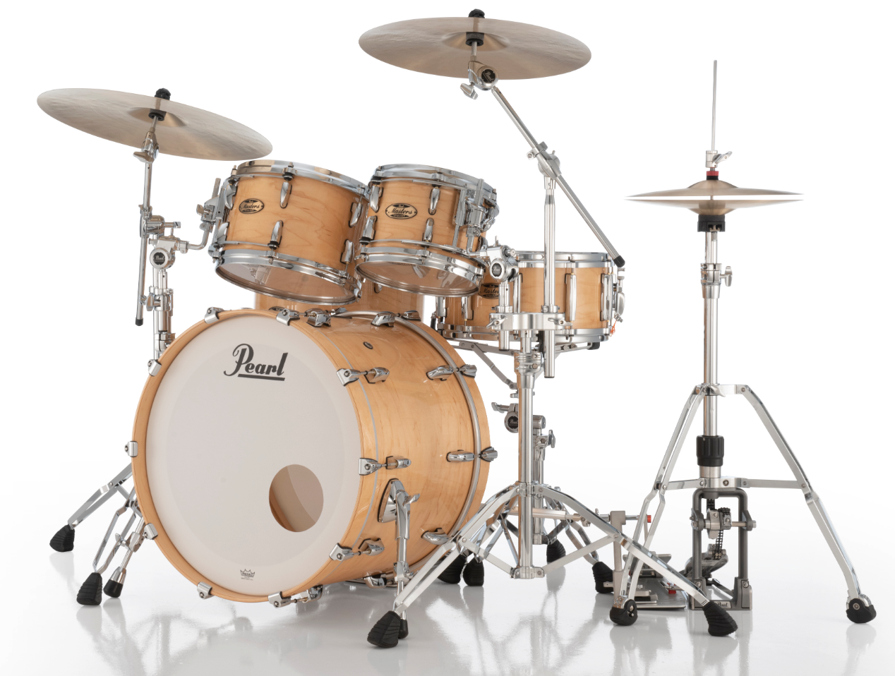 Pearl Masters Maple Pure 4 Piece Shell Pack "XSP" - 22" Bass Drum NATURAL MAPLE