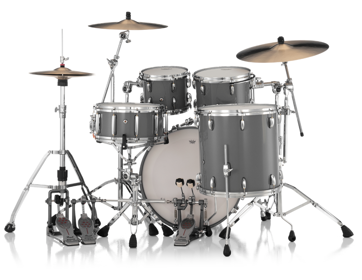 Pearl Masters Maple Pure 4 Piece Shell Pack "XESP" - 22" Bass Drum PUTTY GREY