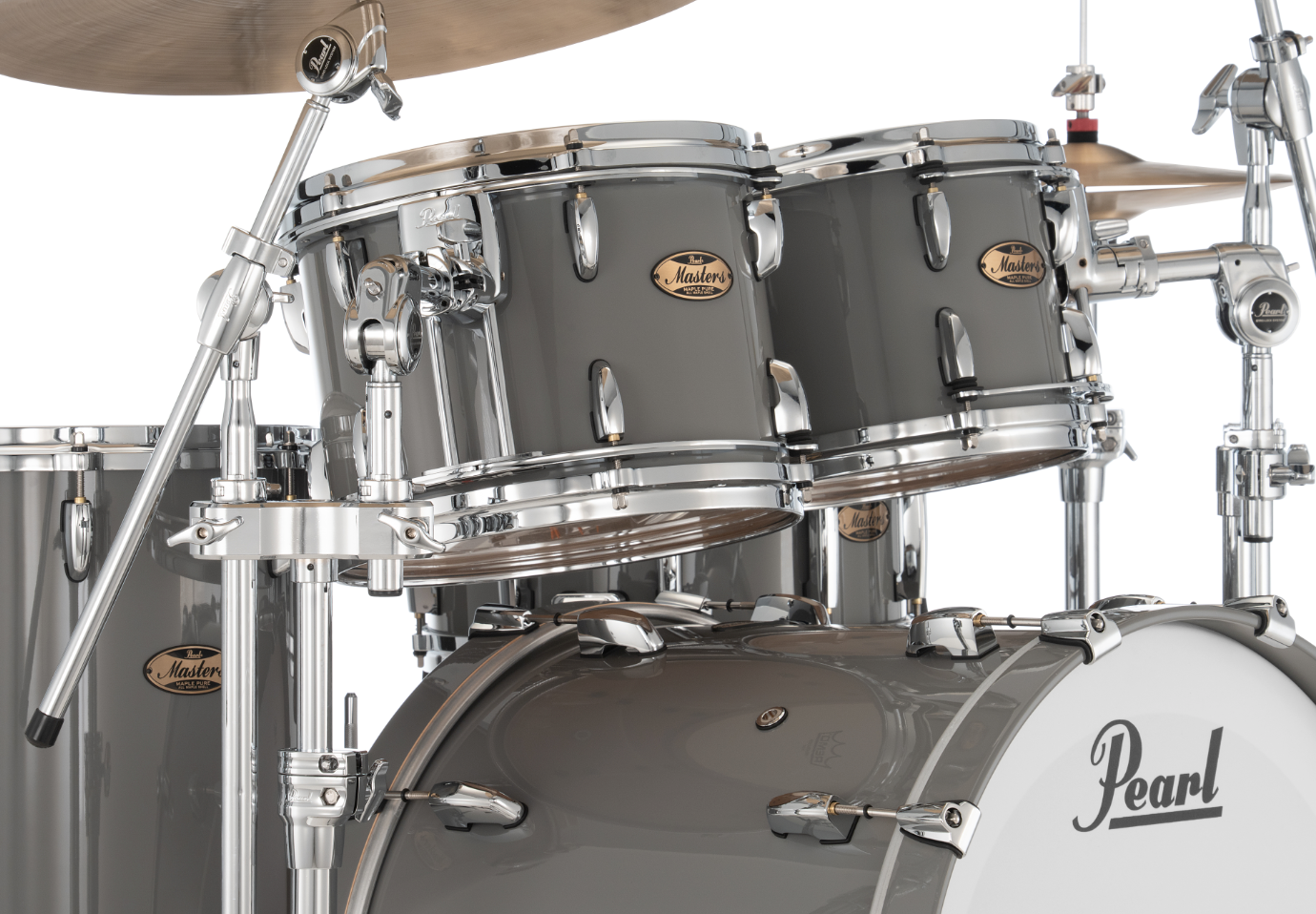 Pearl Masters Maple Pure 4 Piece Shell Pack "XESP" - 22" Bass Drum PUTTY GREY