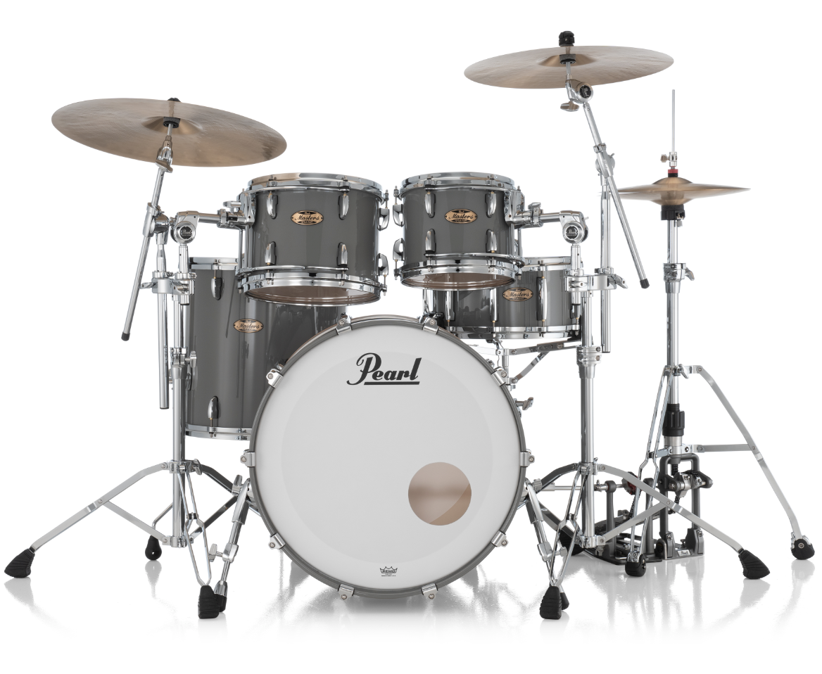 Pearl Masters Maple Pure 4 Piece Shell Pack "XESP" - 22" Bass Drum PUTTY GREY