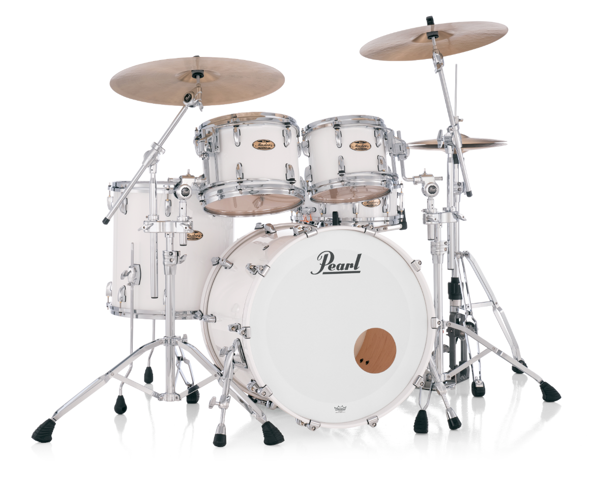 Pearl Masters Maple Pure 4 Piece Shell Pack "XESP" - 22" Bass Drum ARCTIC WHITE
