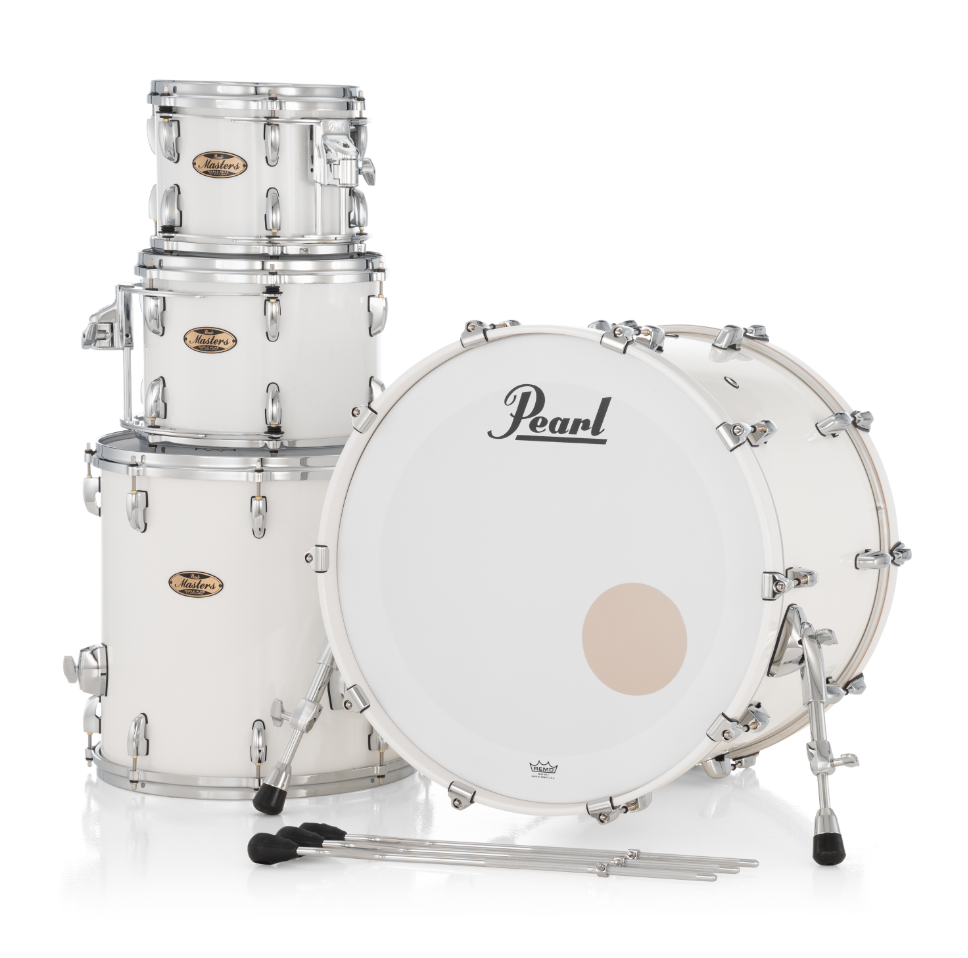 Pearl Masters Maple Pure 4 Piece Shell Pack "XESP" - 22" Bass Drum ARCTIC WHITE