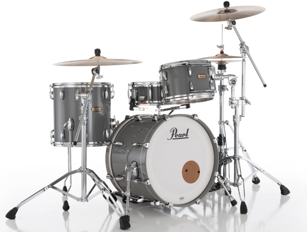 Pearl Masters Maple Pure 3 Piece Shell Pack - 20" Bass Drum PUTTY GREY