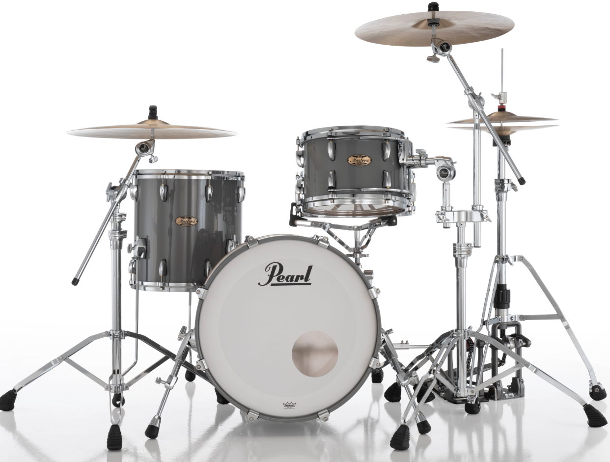 Pearl Masters Maple Pure 3 Piece Shell Pack - 20" Bass Drum PUTTY GREY