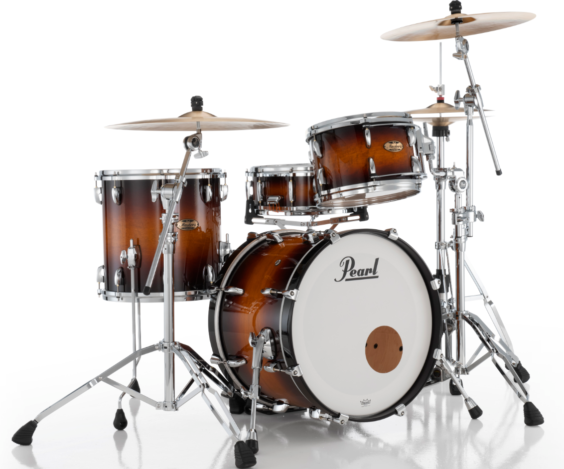 Pearl Masters Maple Pure 3 Piece Shell Pack - 20" Bass Drum VINTAGE TOBACCO BURST