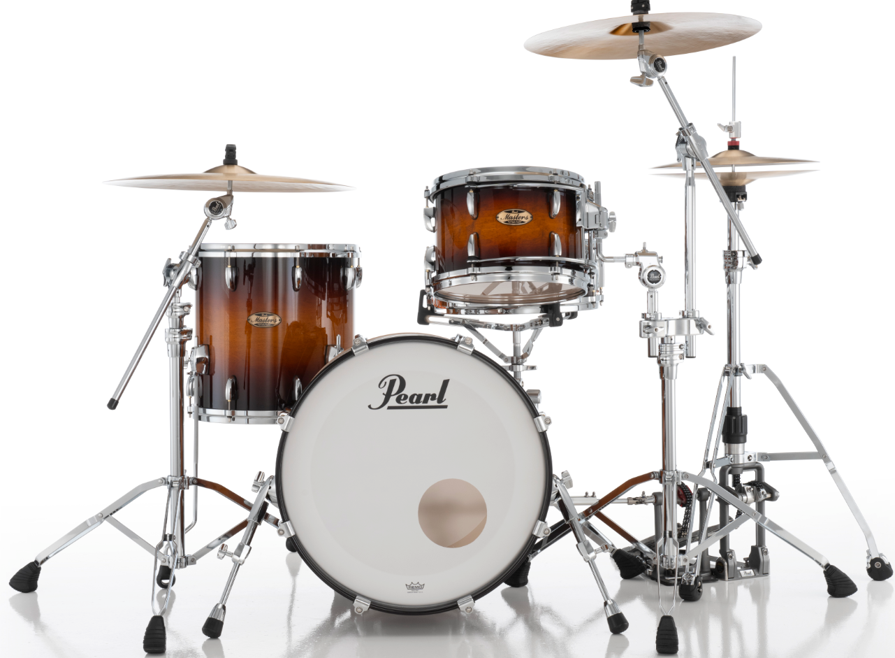 Pearl Masters Maple Pure 3 Piece Shell Pack - 20" Bass Drum VINTAGE TOBACCO BURST