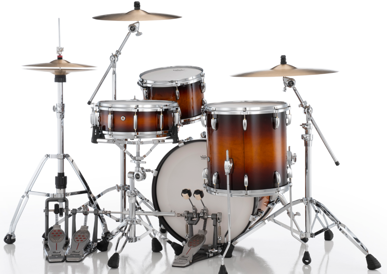 Pearl Masters Maple Pure 3 Piece Shell Pack - 20" Bass Drum VINTAGE TOBACCO BURST