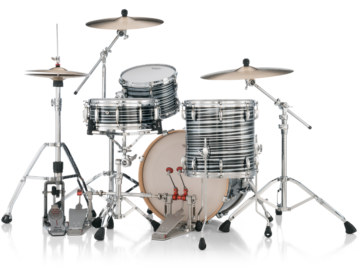 Pearl Masters Maple Pure 3 Piece Shell Pack - 20" Bass Drum BLACK OYSTER SWIRL
