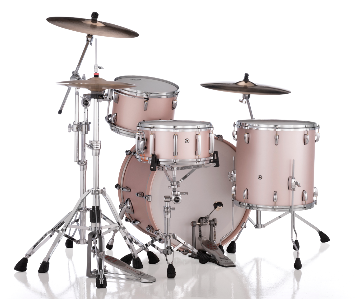 Pearl Masters Maple Gum 3-Piece Shell Pack - 24" Bass Drum SATIN ROSE GOLD