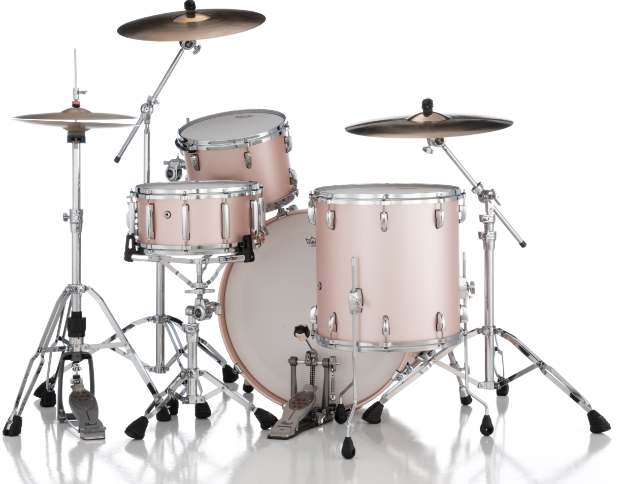 Pearl Masters Maple Gum 3-Piece Shell Pack - 24" Bass Drum SATIN ROSE GOLD