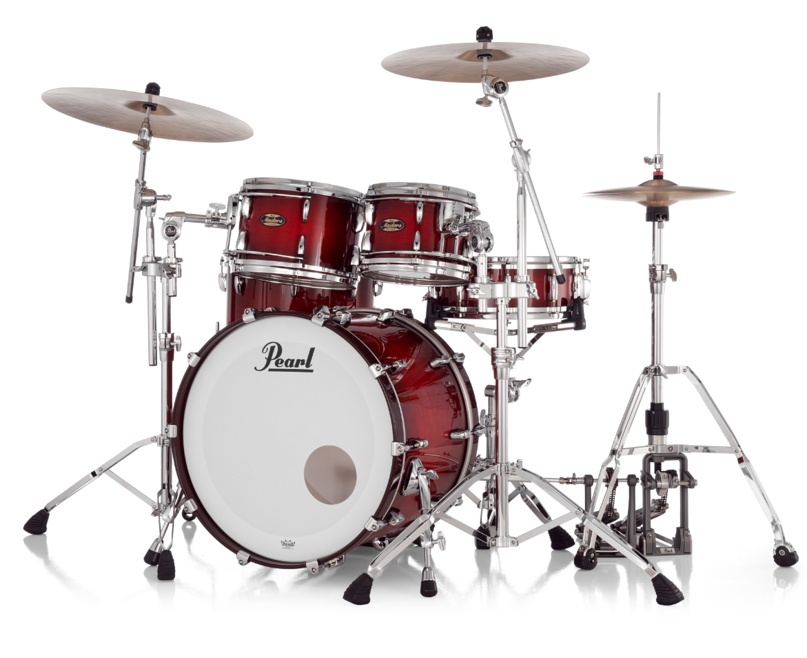 Pearl Masters Maple Gum 4-Piece Shell Pack "XSP" - 22" Bass Drum DEEP REDBURST
