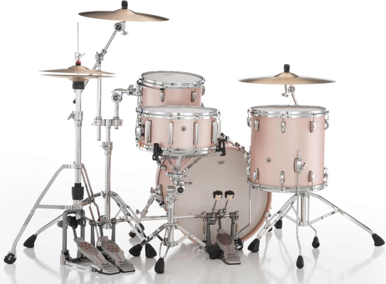 Pearl Masters Maple Gum 3-Piece Shell Pack - 20" Bass Drum SATIN ROSE GOLD