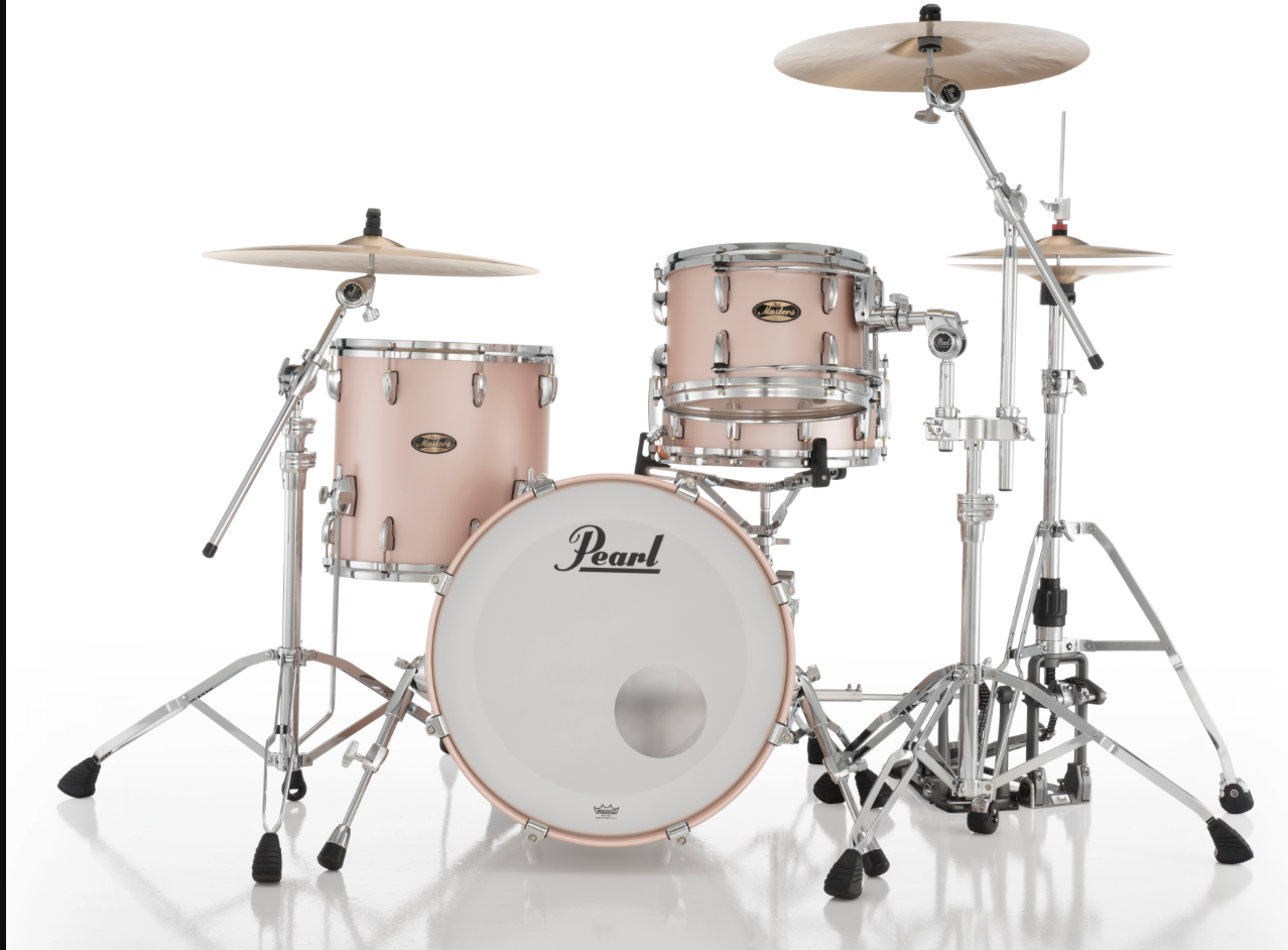 Pearl Masters Maple Gum 3-Piece Shell Pack - 20" Bass Drum SATIN ROSE GOLD