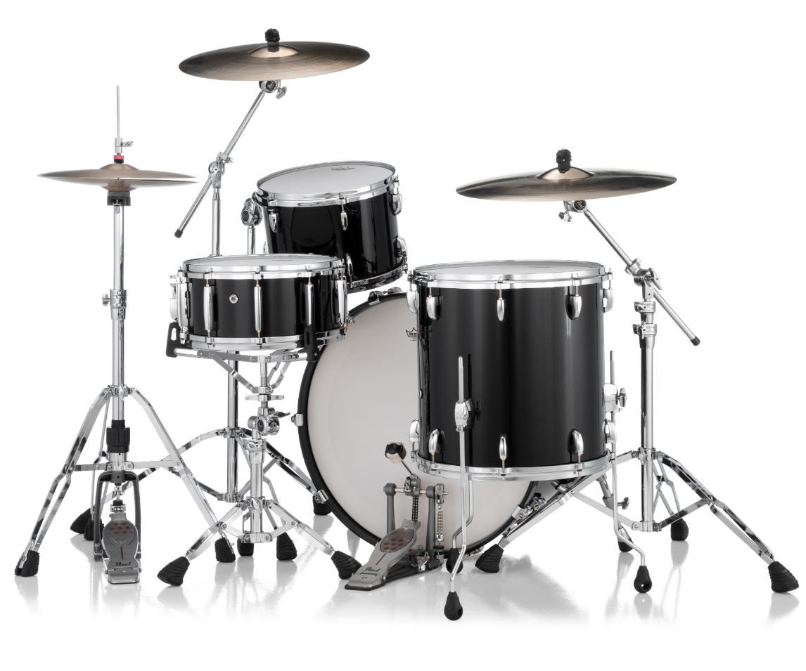 Pearl Masters Maple 3 Piece Shell Pack - 24" Bass Drum PIANO BLACK