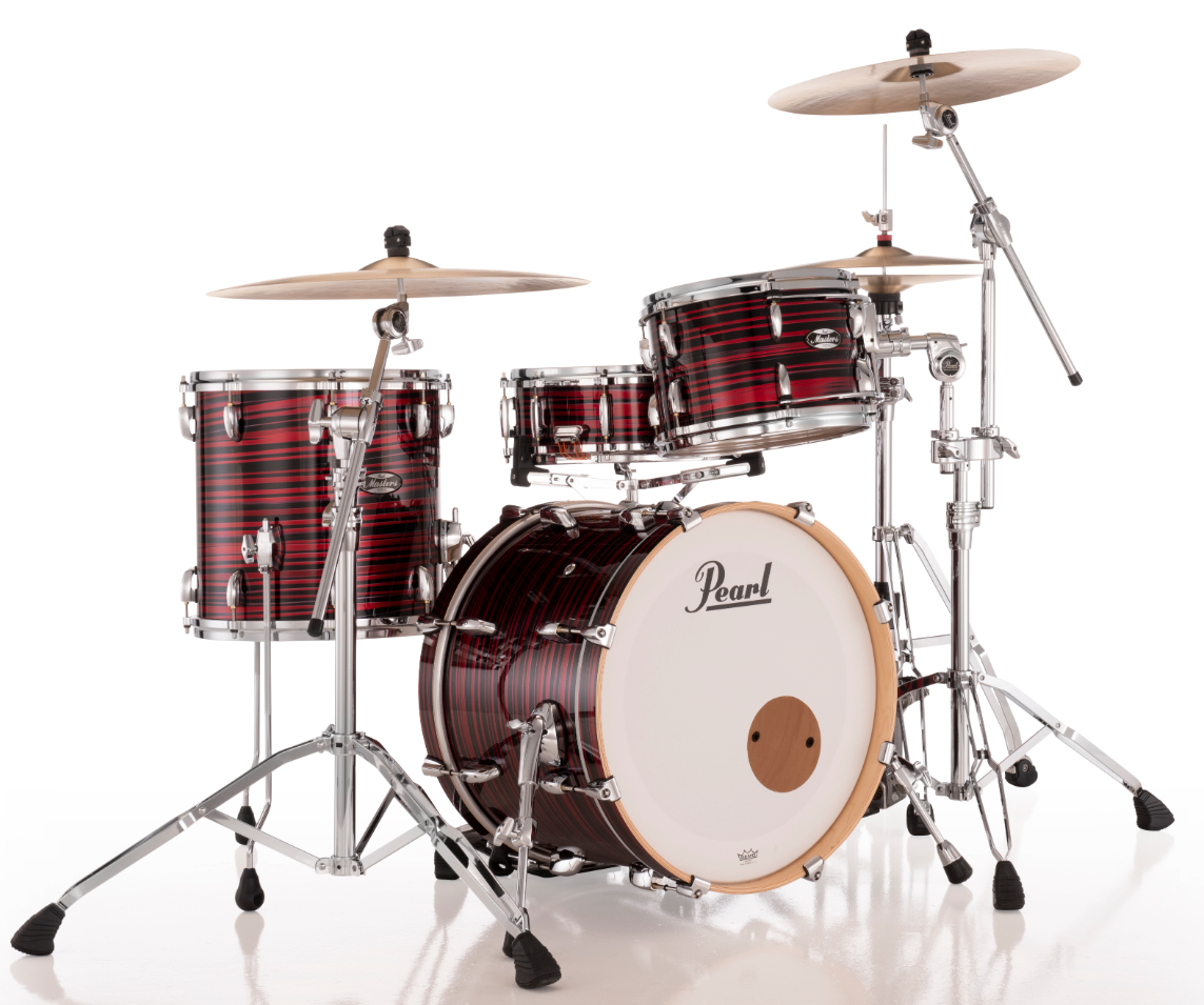 Pearl Masters Maple 3 Piece Shell Pack - 20" Bass Drum RED OYSTER SWIRL