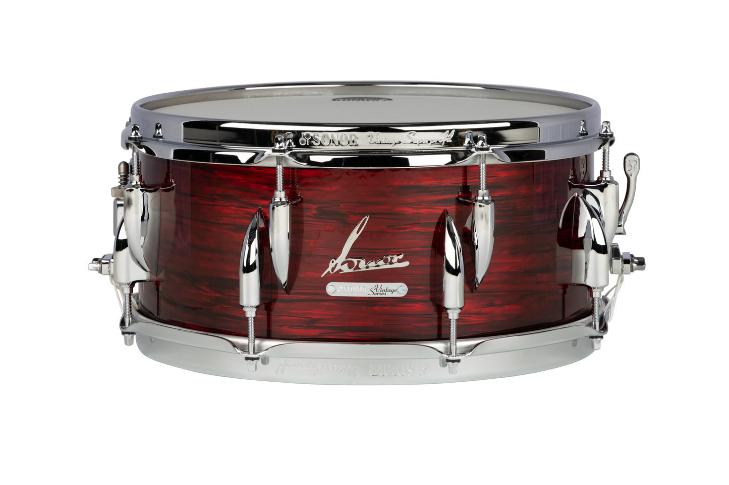 VINTAGE SERIES 13"X 6" SNARE DRUM-VINTAGE RED OYSTER