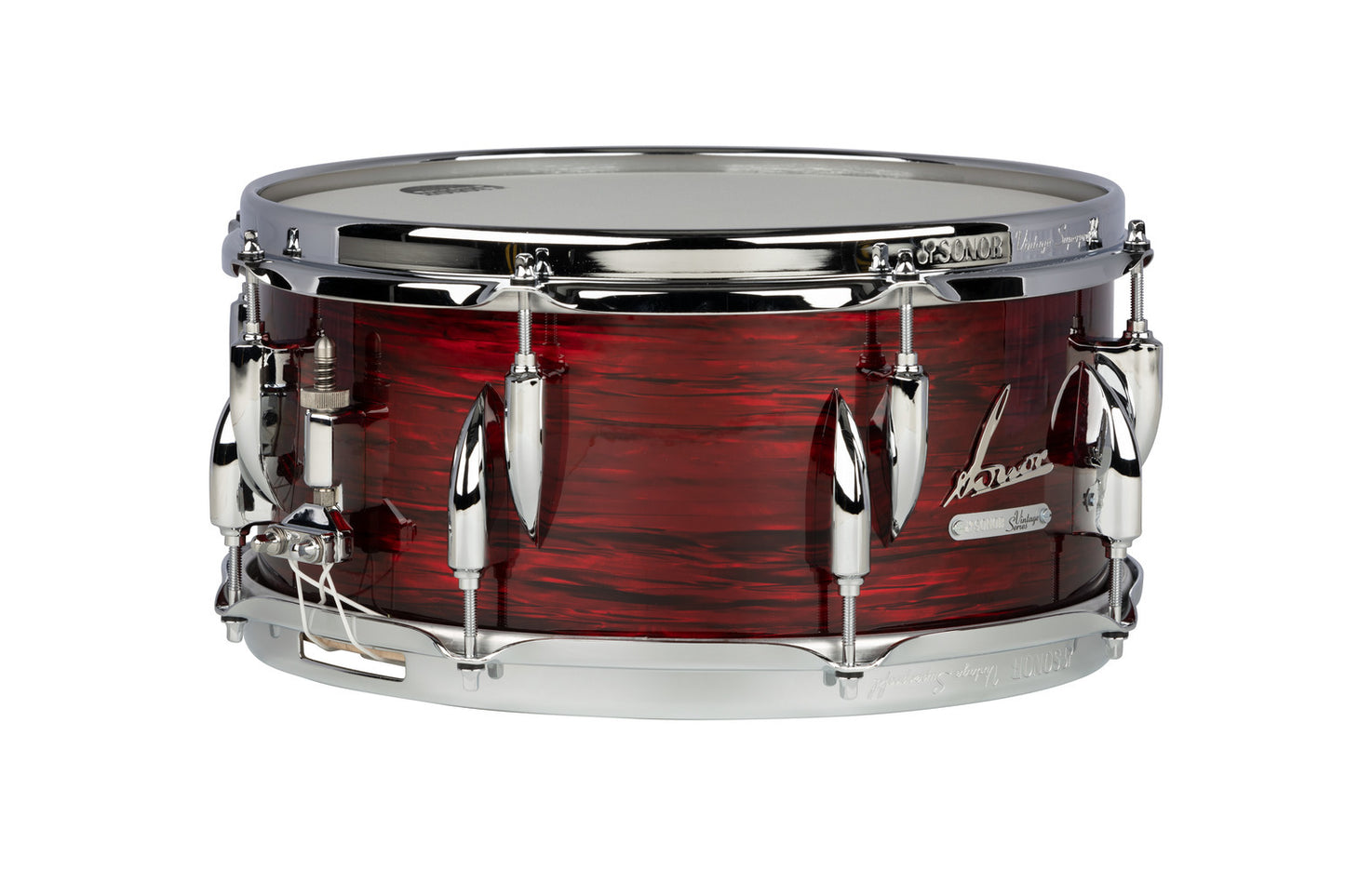 VINTAGE SERIES 13"X 6" SNARE DRUM-VINTAGE RED OYSTER