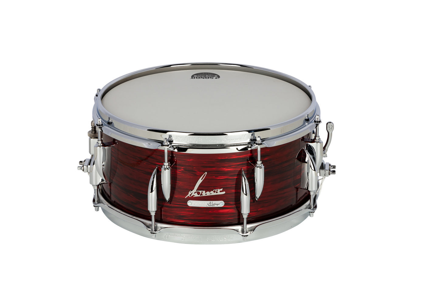 VINTAGE SERIES 13"X 6" SNARE DRUM-VINTAGE RED OYSTER