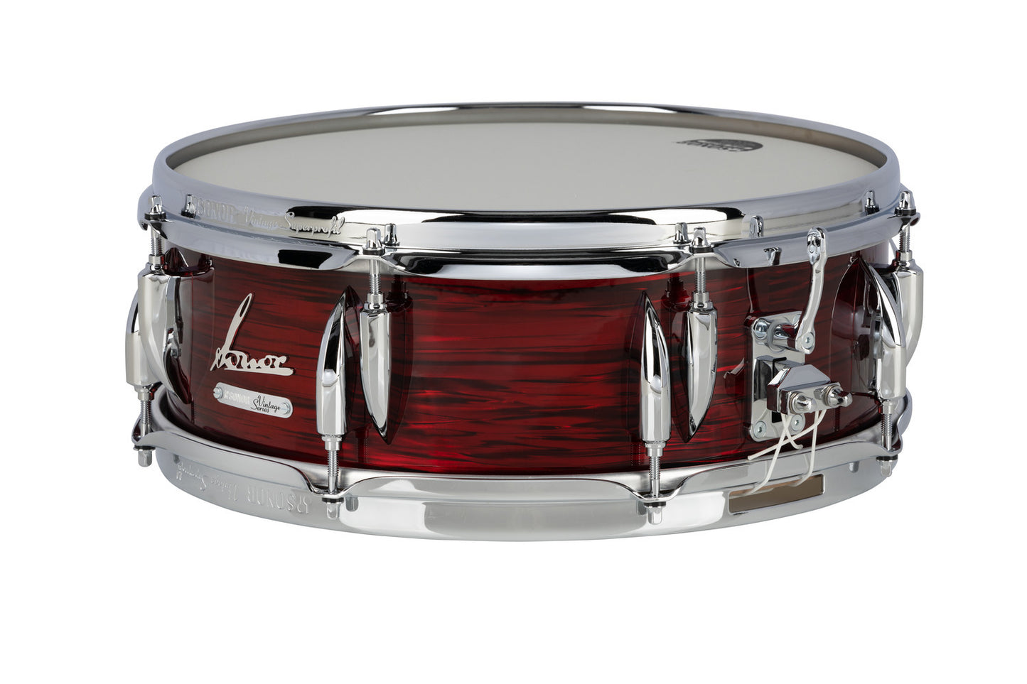 VINTAGE SERIES 14"X 5" SNARE DRUM-VINTAGE RED OYSTER