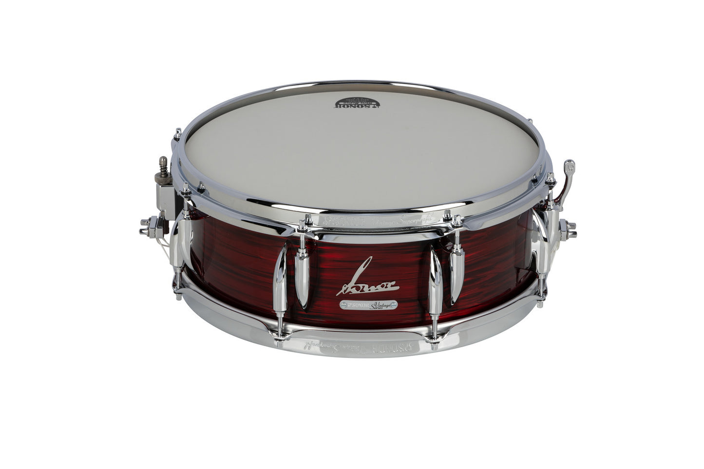VINTAGE SERIES 14"X 5" SNARE DRUM-VINTAGE RED OYSTER